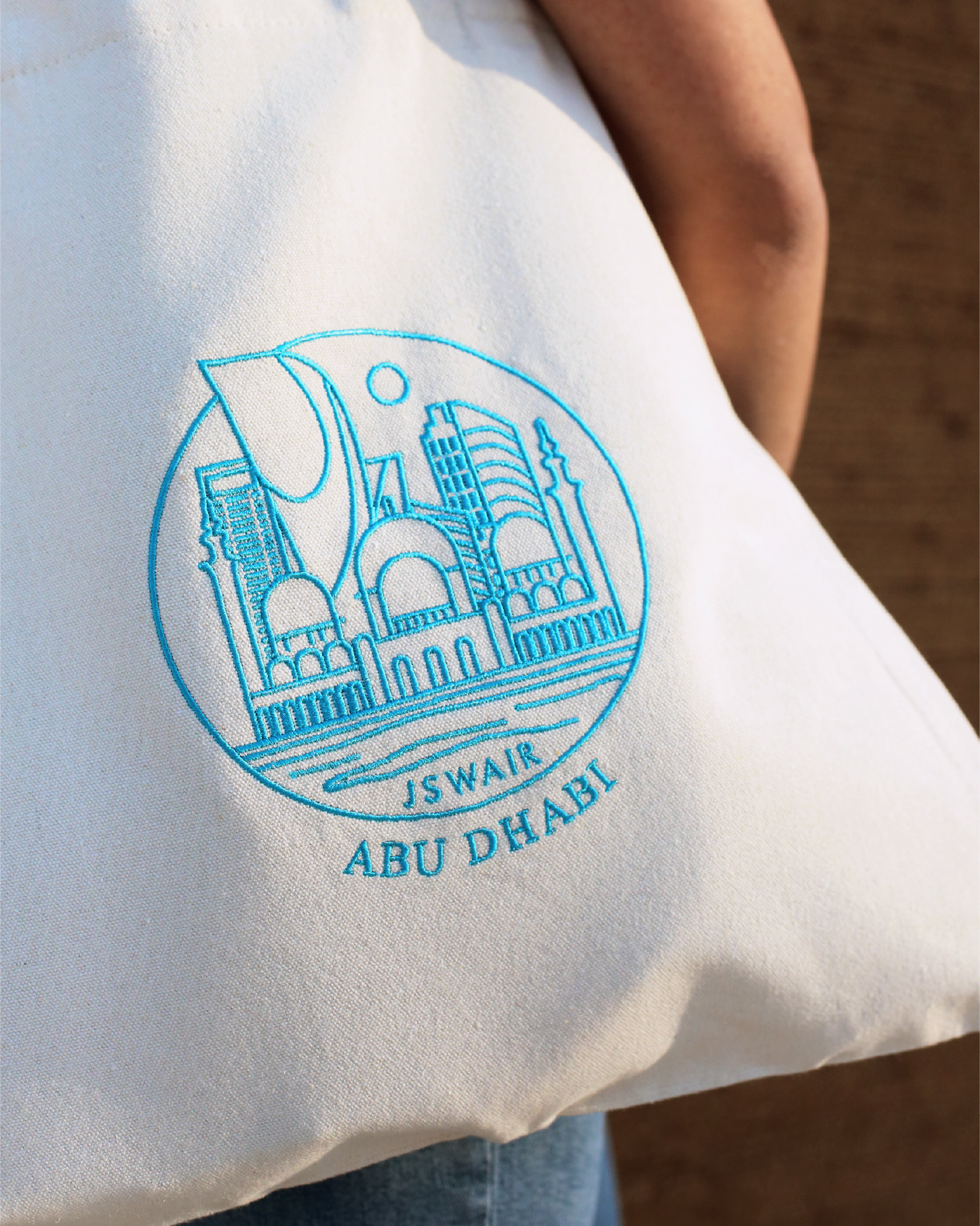 Abu Dhabi Illustrated Tote Bag