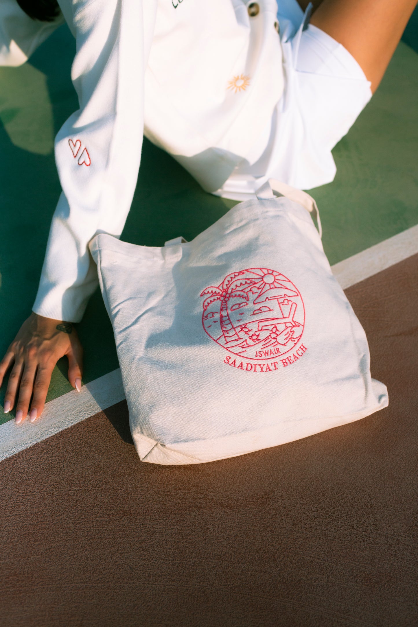 Pink Saadiyat-beach Tote Bag