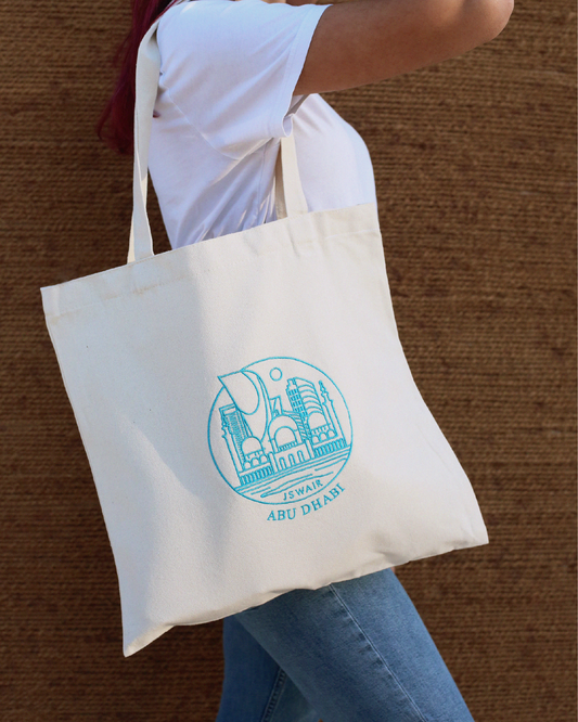Abu Dhabi Illustrated Tote Bag