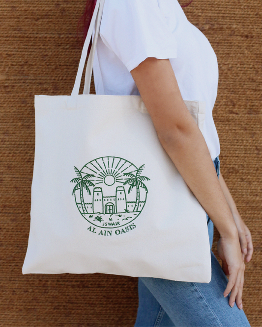 Al Ain Oasis Landscape Tote Bag