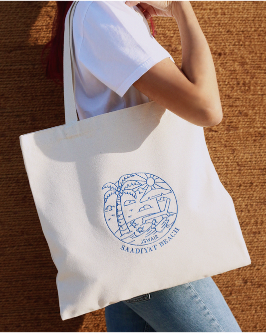 Saadiyat Beach Scene Tote Bag